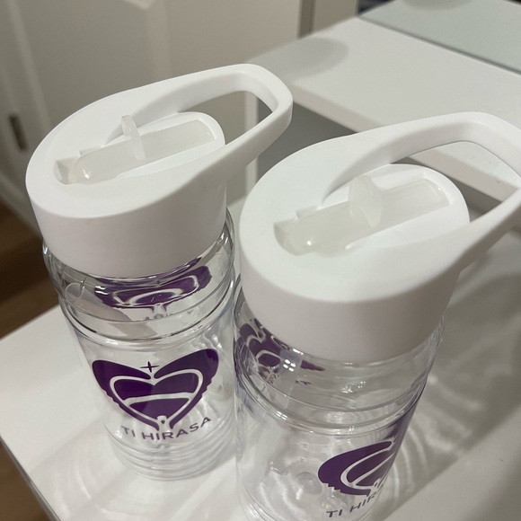 “End The Silence, Stop The Violence” Floral Canvas Tote Bag with Purple Handles - Picture 6 of 6